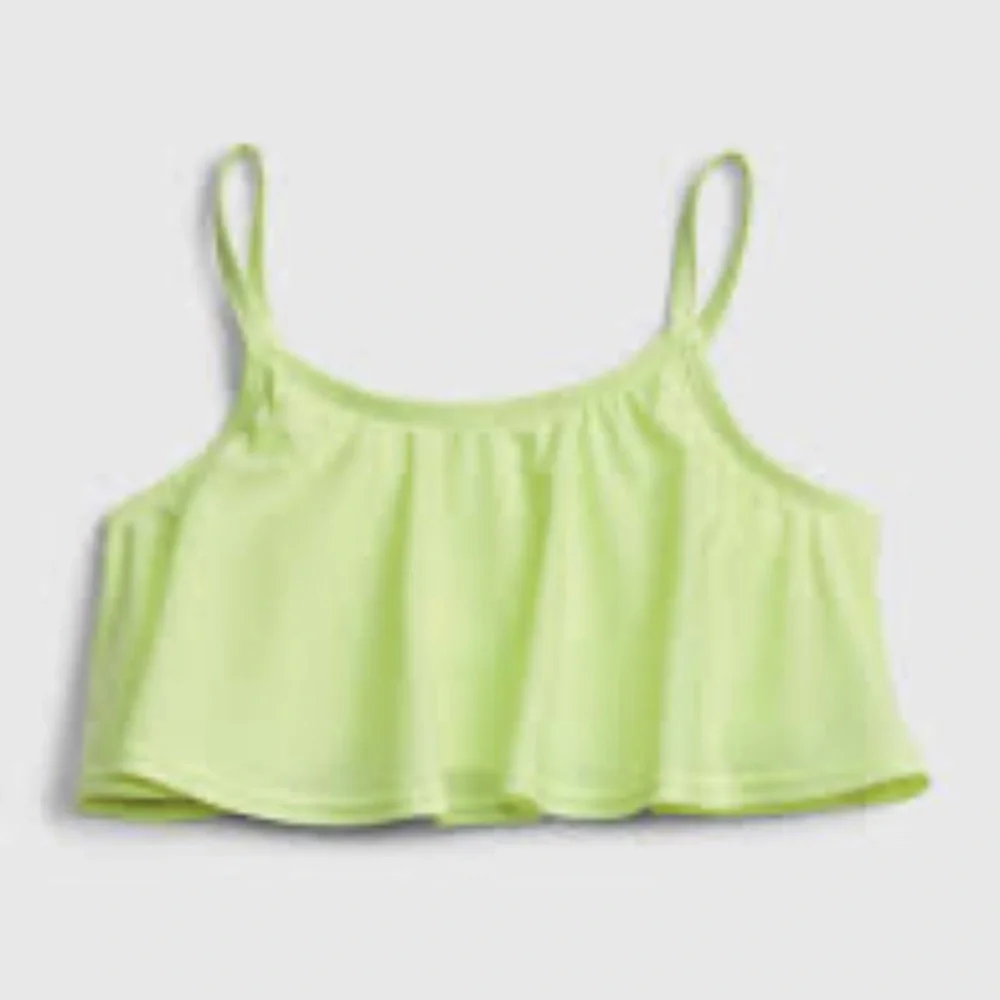 Gap Lime Green Swim Bikini Top Spaghetti Strap Girls 4/5 Swimwear Swimsuit